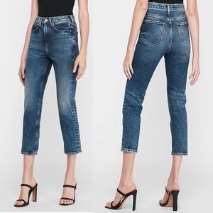 Express NWOT Acid Washed Super High Waisted Mom Jeans